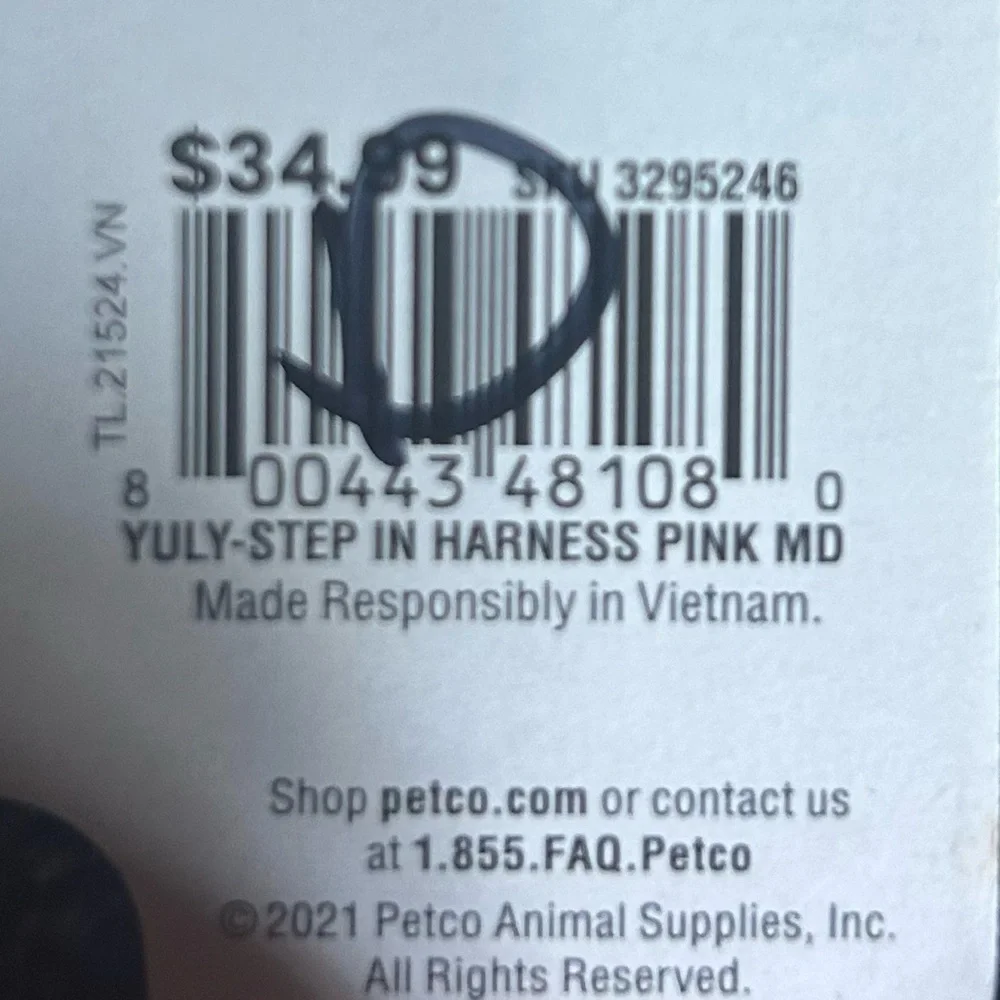NWT YOULY padded dog harness M